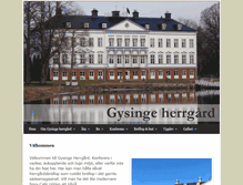 Tablet Screenshot of gysingeherrgard.se